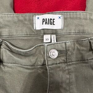 PAIGE Sage Green Denim